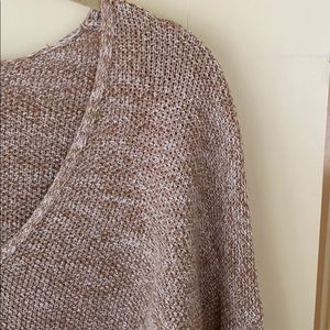 Tan v Neck Sweater
